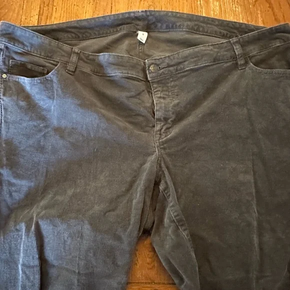 Women’s Grey Corduroy Pants - Picture 1 of 6